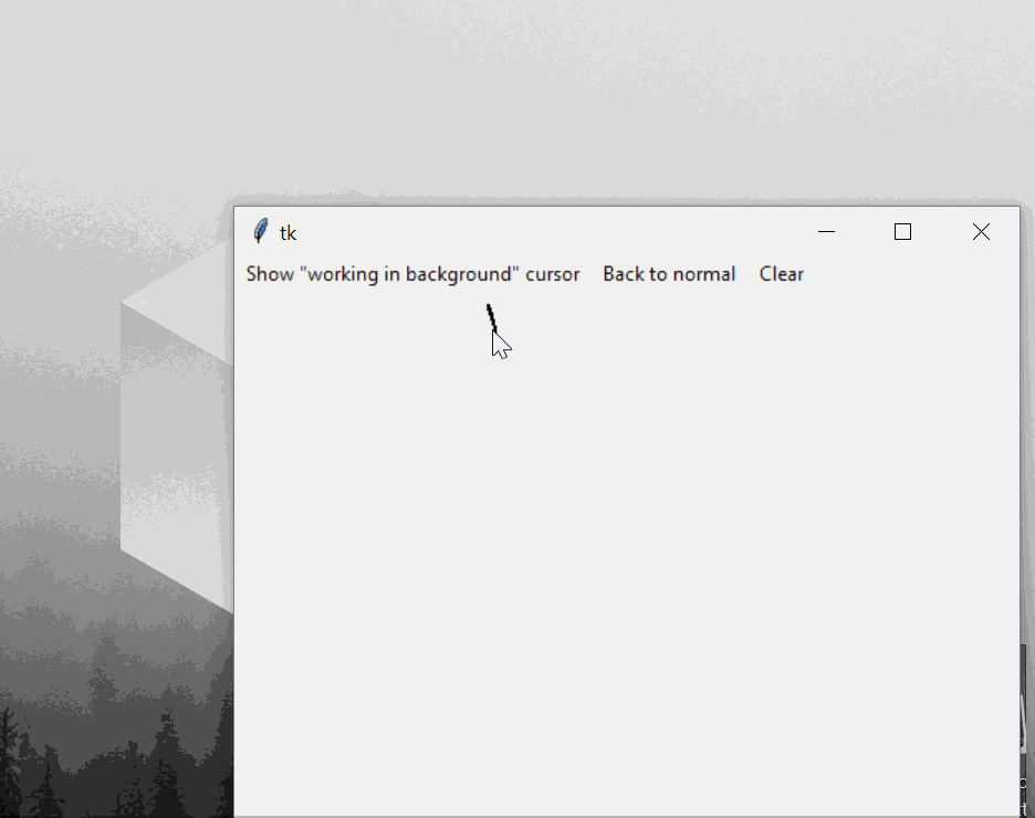 Black cursor in windows 11