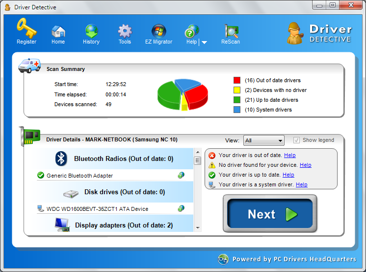 Free driver detective software